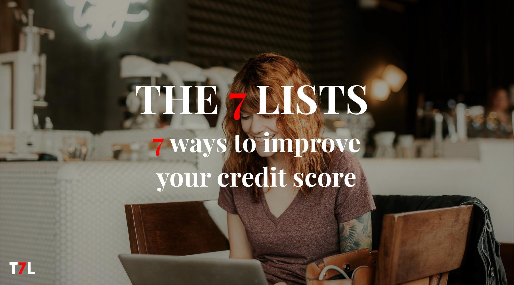 ways to improve your credit score